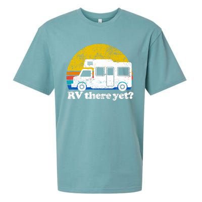 RV There Yet Van Travel Happy Funny Camping Trip Matching Sueded Cloud Jersey T-Shirt