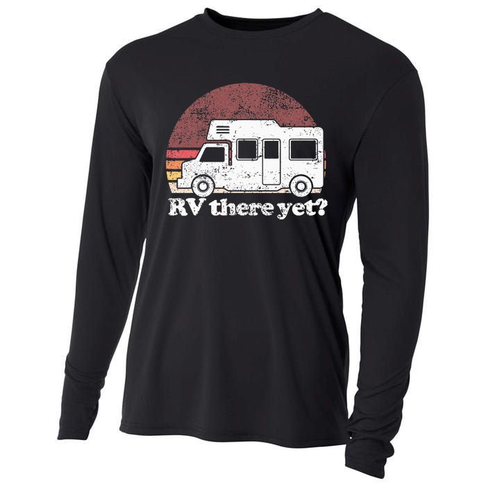 RV There Yet Van Travel Happy Glampers Camping trip Cooling Performance Long Sleeve Crew