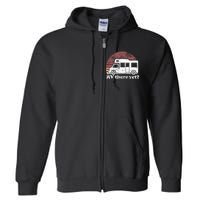 RV There Yet Van Travel Happy Glampers Camping trip Full Zip Hoodie