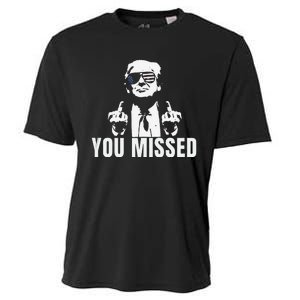 Retro Trump You Missed Fight Fight Fight Trump 2024 Gifts Cooling Performance Crew T-Shirt