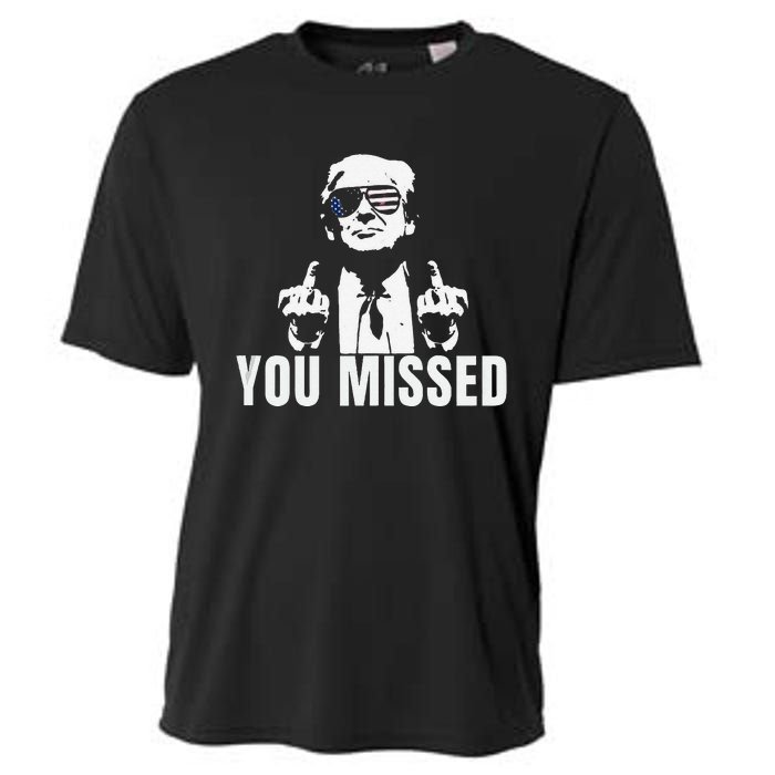 Retro Trump You Missed Fight Fight Fight Trump 2024 Gifts Cooling Performance Crew T-Shirt