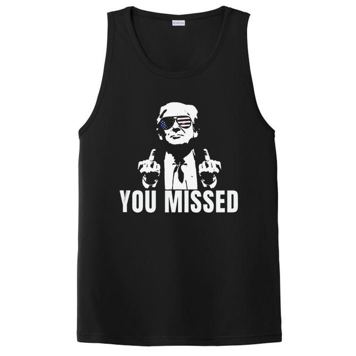 Retro Trump You Missed Fight Fight Fight Trump 2024 Gifts PosiCharge Competitor Tank