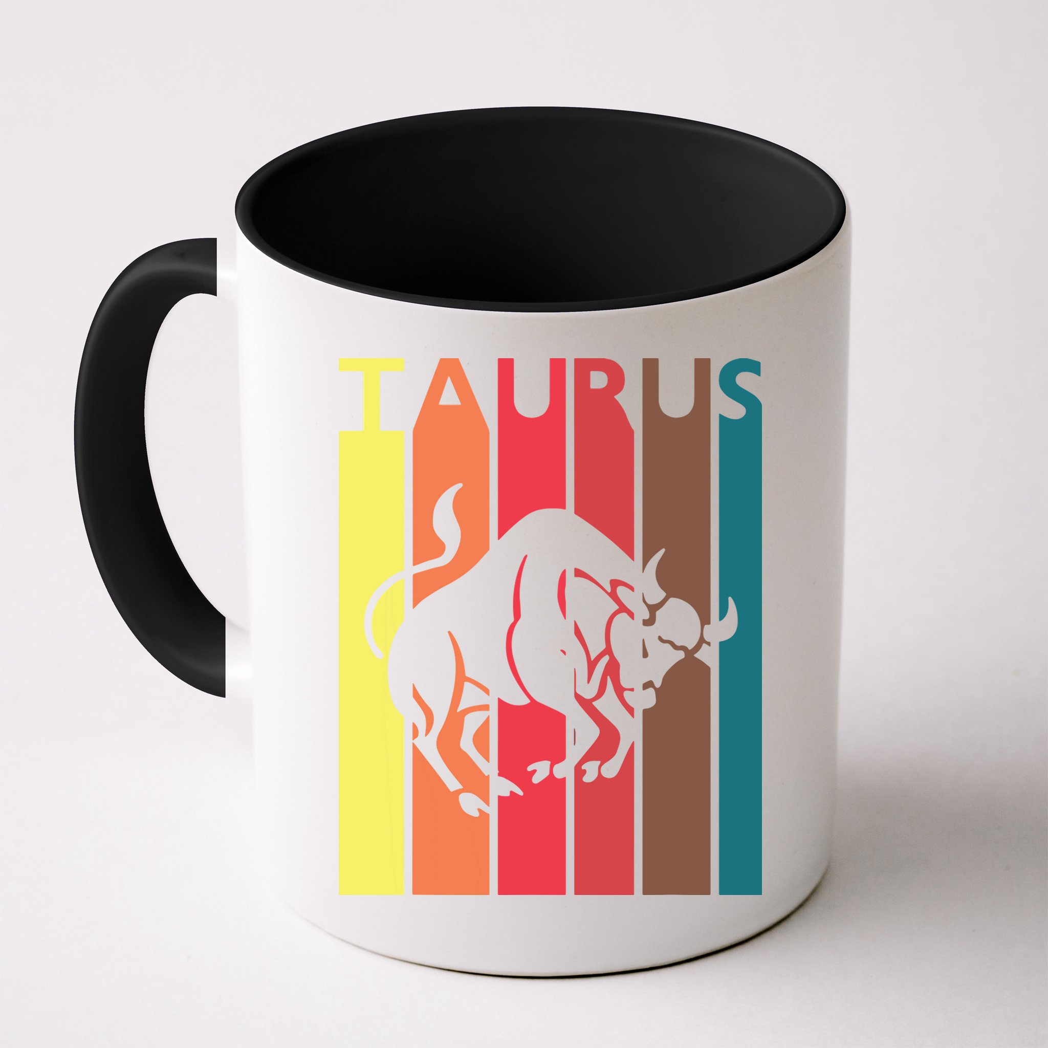 Retro Taurus Zodiac Sign April May Birthday Gift Taurus Mug