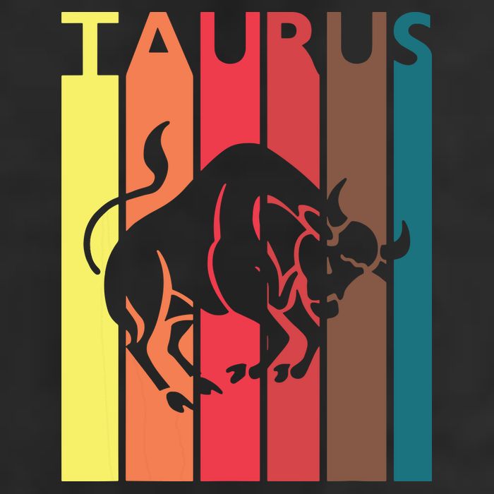 Retro Taurus Zodiac Sign April May Birthday Gift Taurus Beanie