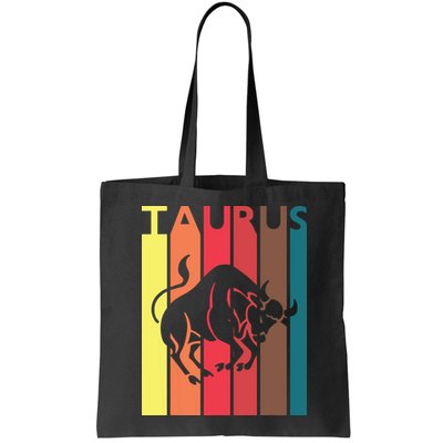 Retro Taurus Zodiac Sign April May Birthday Gift Taurus Bag