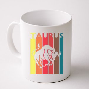 Retro Taurus Zodiac Sign April May Birthday Gift Taurus Coffee Mug