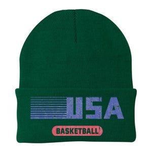 Retro Usa 2024 Team American Basketball Knit Cap Winter Beanie