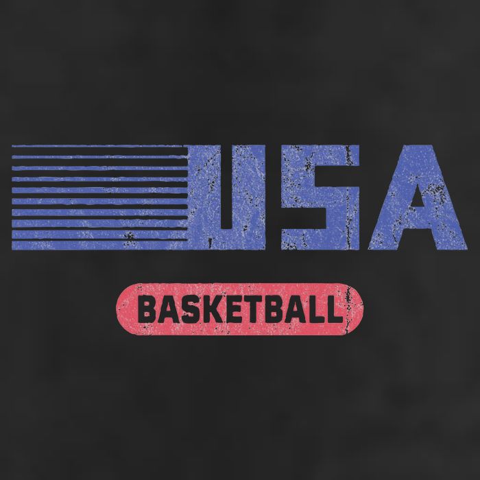 Retro Usa 2024 Team American Basketball 7 Panel Mesh Trucker Snapback Hat