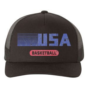 Retro Usa 2024 Team American Basketball Yupoong Adult 5-Panel Trucker Hat