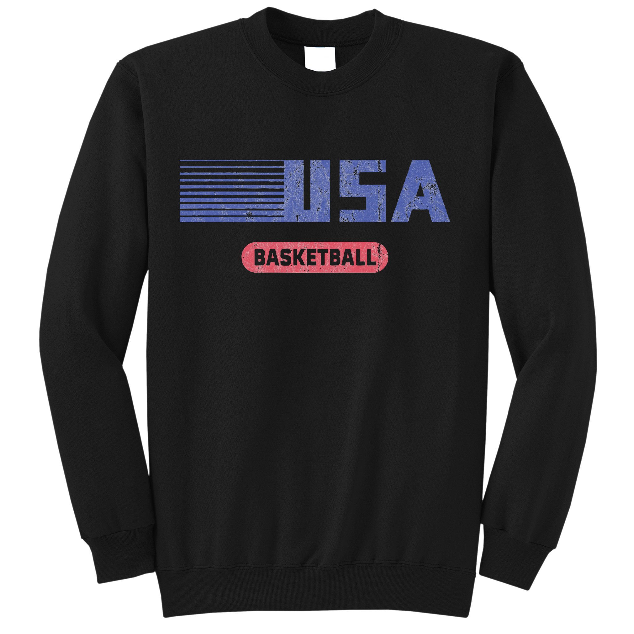 Retro Usa 2024 Team American Basketball Sweatshirt