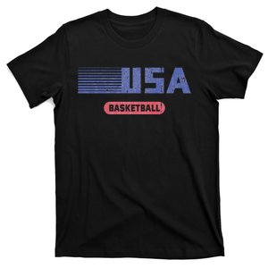 Retro Usa 2024 Team American Basketball T-Shirt