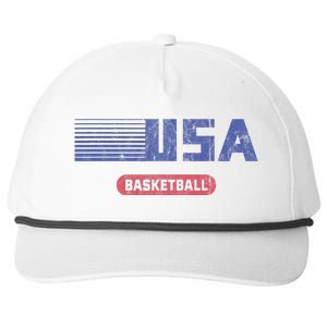 Retro Usa 2024 Team American Basketball Snapback Five-Panel Rope Hat