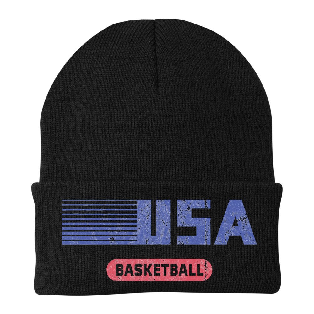 Retro Usa 2024 Team American Basketball Beanie
