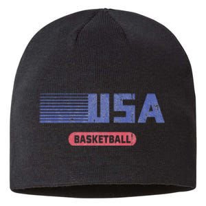 Retro Usa 2024 Team American Basketball Sustainable Beanie