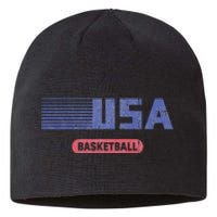 Retro Usa 2024 Team American Basketball Sustainable Beanie