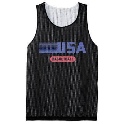 Retro Usa 2024 Team American Basketball Mesh Reversible Basketball Jersey Tank