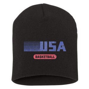 Retro Usa 2024 Team American Basketball Short Acrylic Beanie