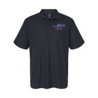 Retro Usa 2024 Team American Ice Hockey Vintage Softstyle Adult Sport Polo