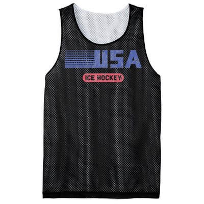 Retro Usa 2024 Team American Ice Hockey Vintage Mesh Reversible Basketball Jersey Tank