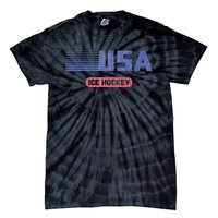 Retro Usa 2024 Team American Ice Hockey Vintage Tie-Dye T-Shirt