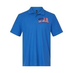 Retro USA 4th July Est 1776 America Patriotic Softstyle Adult Sport Polo