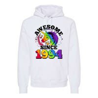 Rainbow Unicorn Awesome Since 1994 30th Birthday Premium Hoodie