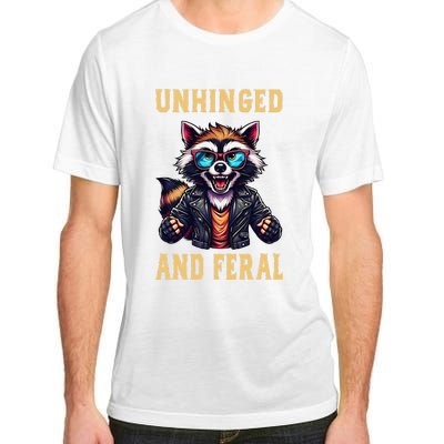 Raccoon Unhinged And Feral Retro Funny Raccoon Feral Summer Adult ChromaSoft Performance T-Shirt