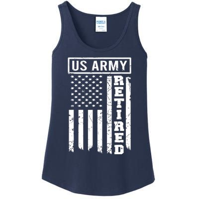 Retired US Army American Flag Retirement Ladies Essential Tank