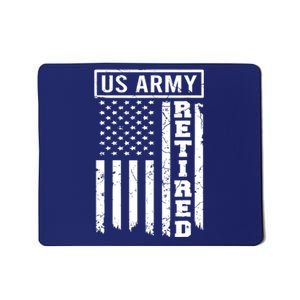 Retired US Army American Flag Retirement Mousepad