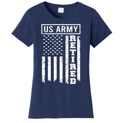 Retired US Army American Flag Retirement Women's T-Shirt