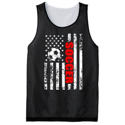 Retro Us American Flag Soccer Patriotic Soccer Mesh Reversible Basketball Jersey Tank