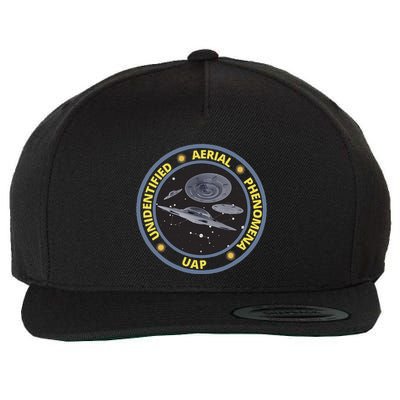 Retro Unidentified Aerial Phenomena Spaceships Uap Wool Snapback Cap