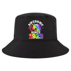 Rainbow Unicorn Awesome Since 1923 100th Birthday Cool Comfort Performance Bucket Hat