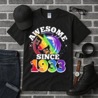 Rainbow Unicorn Awesome Since 1933 90th Birthday Tall T-Shirt