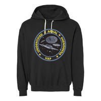 Retro Unidentified Aerial Phenomena Spaceships Uap Garment-Dyed Fleece Hoodie