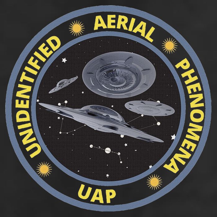 Retro Unidentified Aerial Phenomena Spaceships Uap Garment-Dyed Fleece Hoodie
