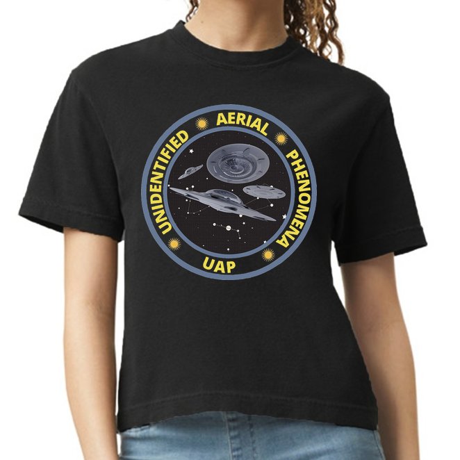 Retro Unidentified Aerial Phenomena Spaceships Uap Comfort Colors Boxy T-Shirt