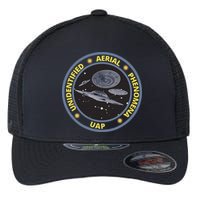 Retro Unidentified Aerial Phenomena Spaceships Uap Flexfit Unipanel Trucker Cap
