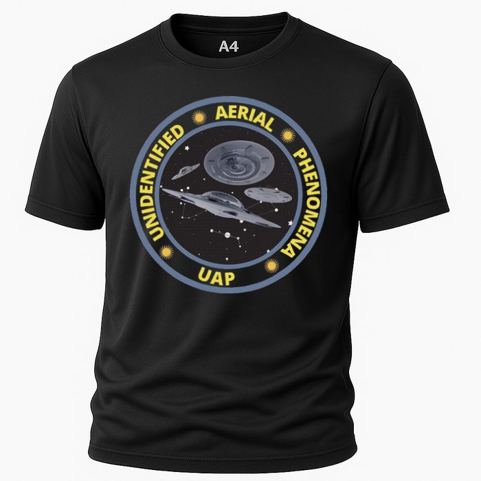 Retro Unidentified Aerial Phenomena Spaceships Uap Cooling Performance Crew T-Shirt