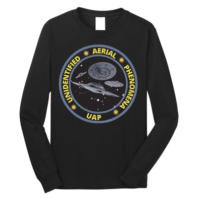 Retro Unidentified Aerial Phenomena Spaceships Uap Long Sleeve Shirt