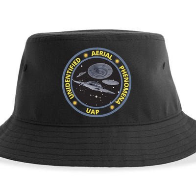 Retro Unidentified Aerial Phenomena Spaceships Uap Sustainable Bucket Hat