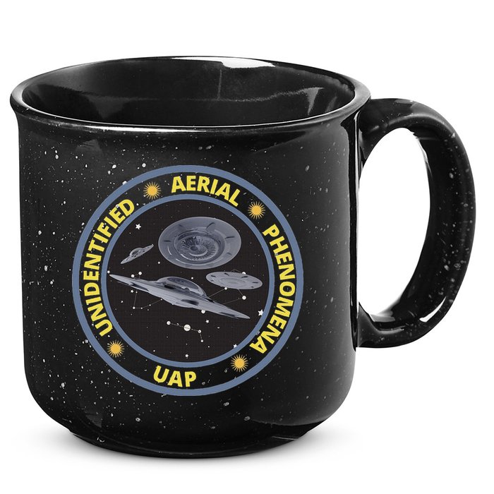 Retro Unidentified Aerial Phenomena Spaceships Uap 15oz Campfire Ceramic Mug