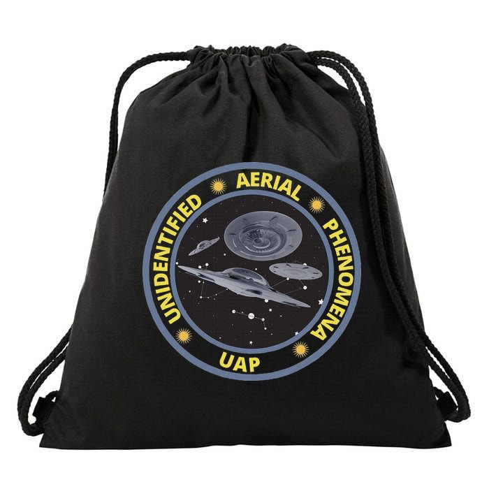 Retro Unidentified Aerial Phenomena Spaceships Uap Drawstring Bag