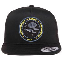 Retro Unidentified Aerial Phenomena Spaceships Uap Flat Bill Trucker Hat