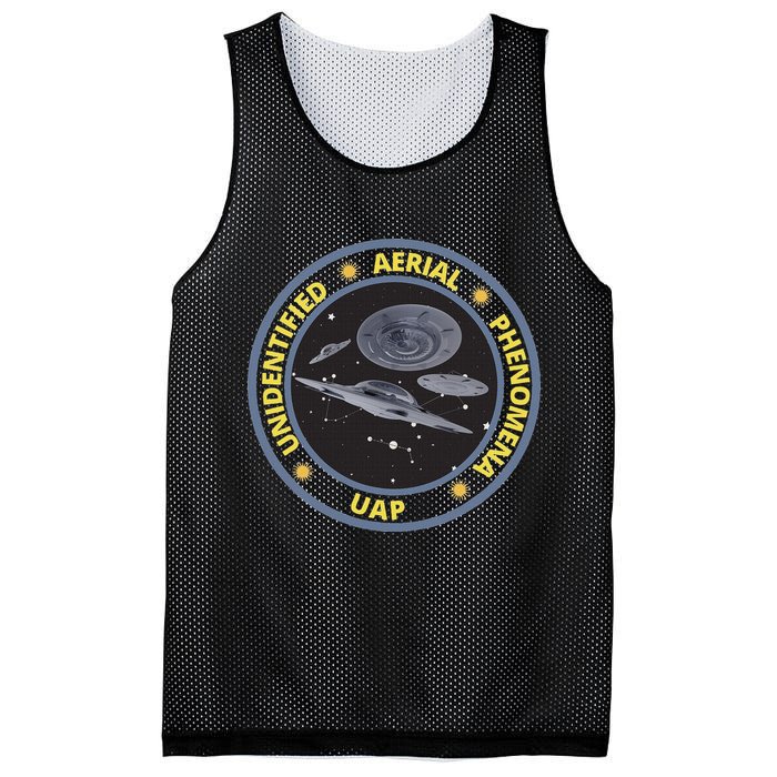 Retro Unidentified Aerial Phenomena Spaceships Uap Mesh Reversible Basketball Jersey Tank