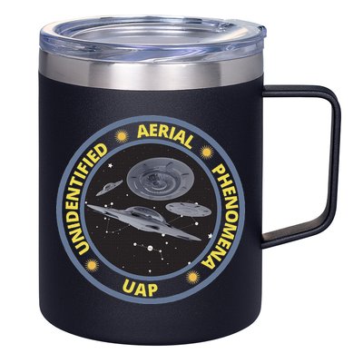 Retro Unidentified Aerial Phenomena Spaceships Uap 12oz Stainless Steel Coffee Mug