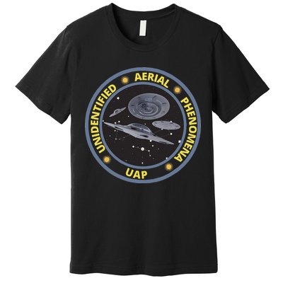 Retro Unidentified Aerial Phenomena Spaceships Uap Premium T-Shirt