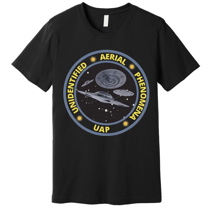 Retro Unidentified Aerial Phenomena Spaceships Uap Premium T-Shirt