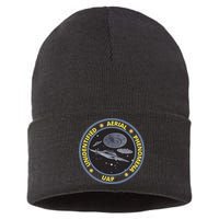 Retro Unidentified Aerial Phenomena Spaceships Uap Sustainable Knit Beanie