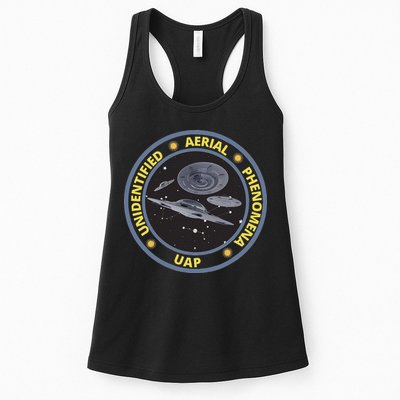 Retro Unidentified Aerial Phenomena Spaceships Uap Womens Tank Top